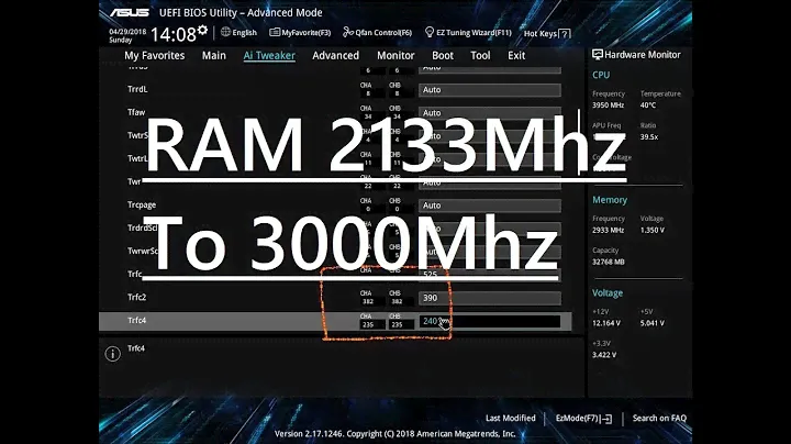 Asus prime x370 pro | Setting Ram to 3000MHz | Gskill Trident Z