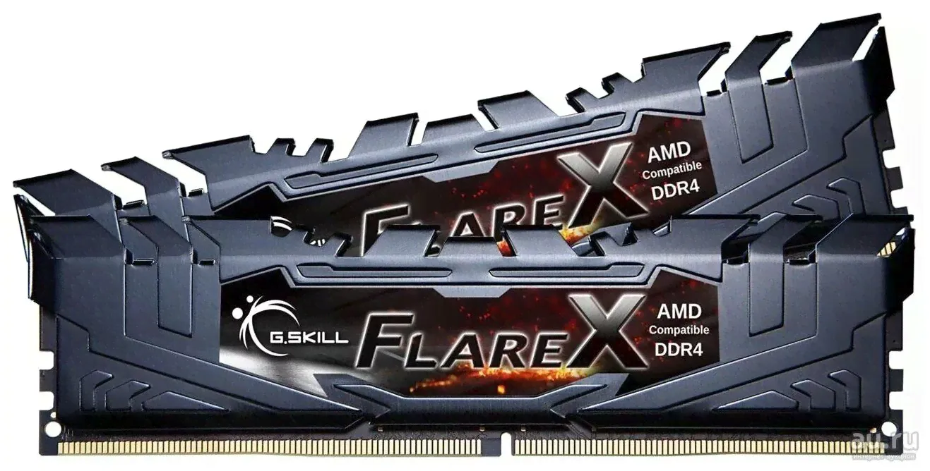 Оперативная память G.SKILL Flare X 32GB (16GBx2) DDR4 3200MHz DIMM 288-pin CL14 F4-3200C14D-32GFX-1