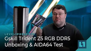 Распаковка Gskill Trident Z5 RGB DDR5-5600 МГц и тест AIDA64 (CL36-36-36-76, 1,20 В)